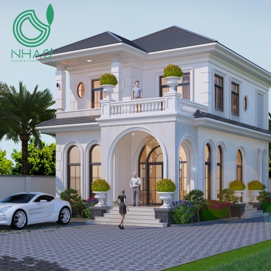 Biệt Thự  Vườn Tân Cổ Điển Mái Nhật 2 Tầng Đẹp Từng milimet
