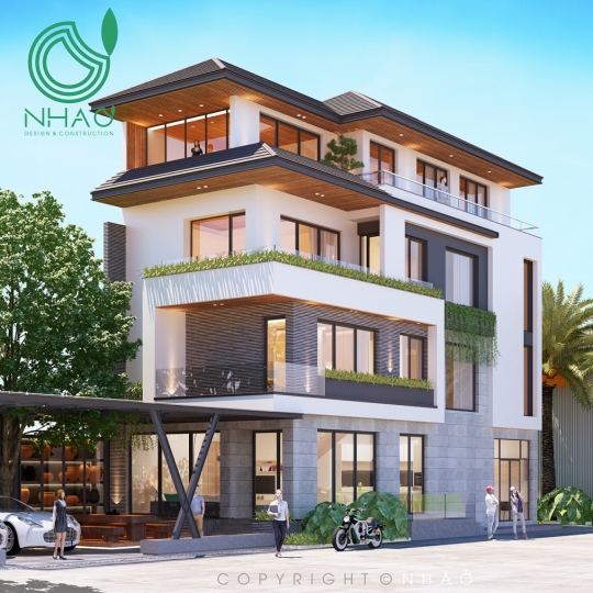 Biệt thự hiện đại mái nhật - xu hướng mới hiện nay