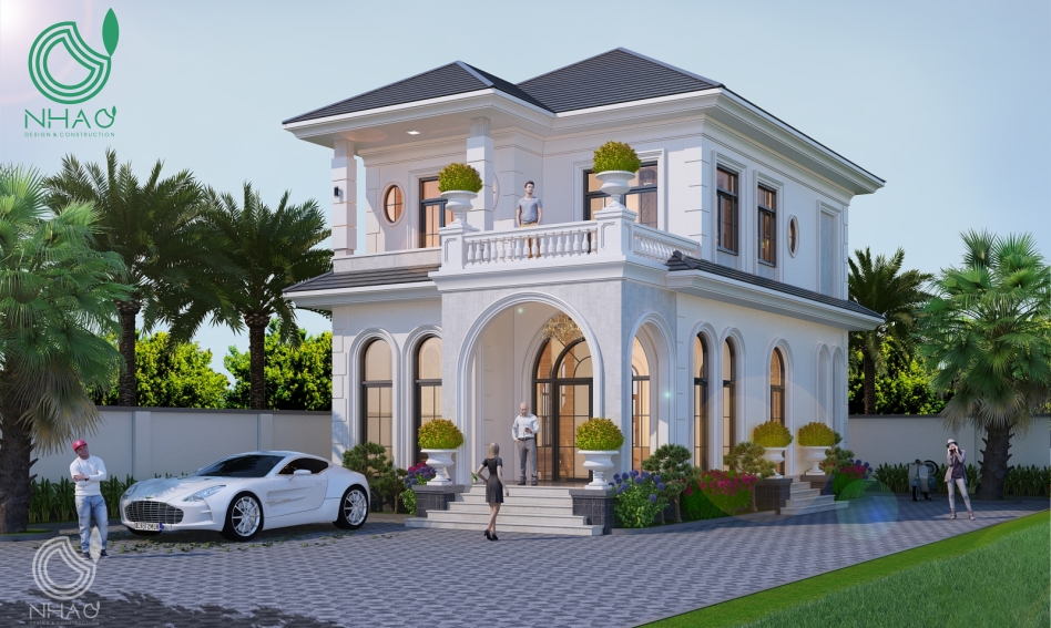 Biệt Thự  Vườn Tân Cổ Điển Mái Nhật 2 Tầng Đẹp Từng milimet