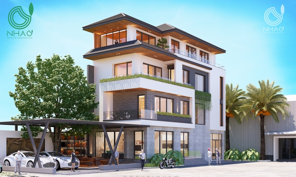 Biệt thự hiện đại mái nhật - xu hướng mới hiện nay